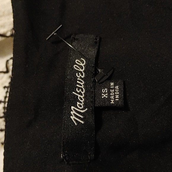 Madewell Brushstroke Sheer Sleeves Paisley Mix Blouse SZ.XS - Picture 8 of 10